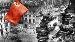red army – Meliton-Kantaria–a-Red-Army-soldier-and-an-ethnic-Georgian–raising-a-Soviet-flag-over-the-Reichstag-in-Berlin.-30.04-416.1945.si