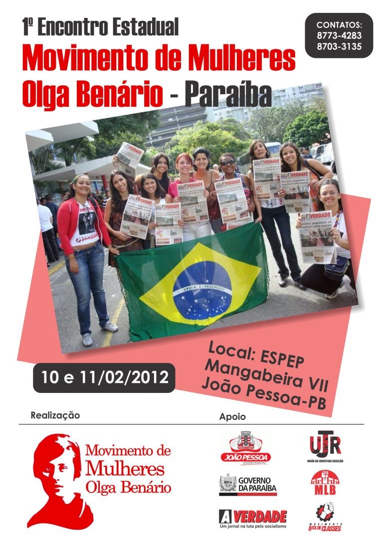 1º Encontro Estadual do Movimento de Mulheres Olga Benário na Paraíba