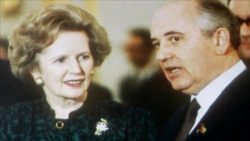 Gorbachev e Margaret Thatcher