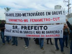 Greve dos metroviários de Belo Horizonte (2012) continua