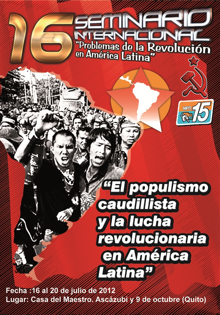 16º Seminário “Problemas da Revolução na América Latina”