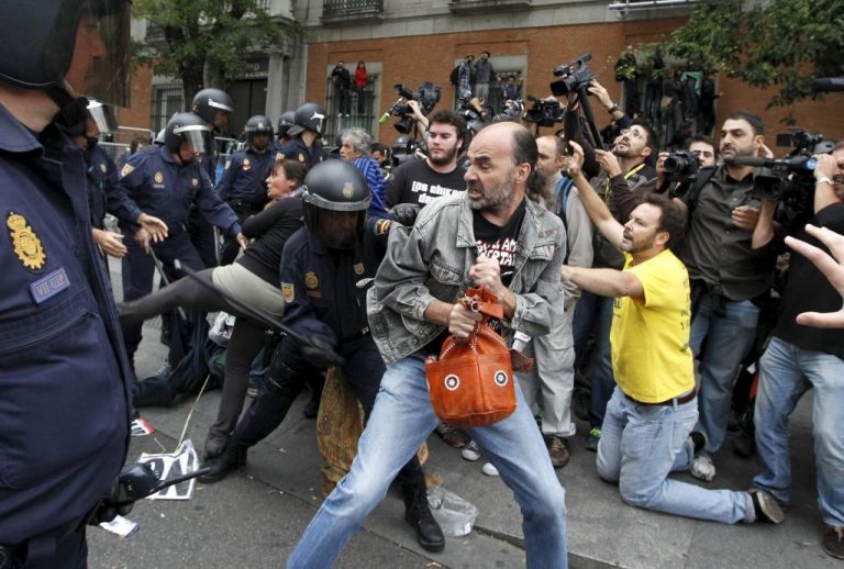 Revolta e repressão em Madrid