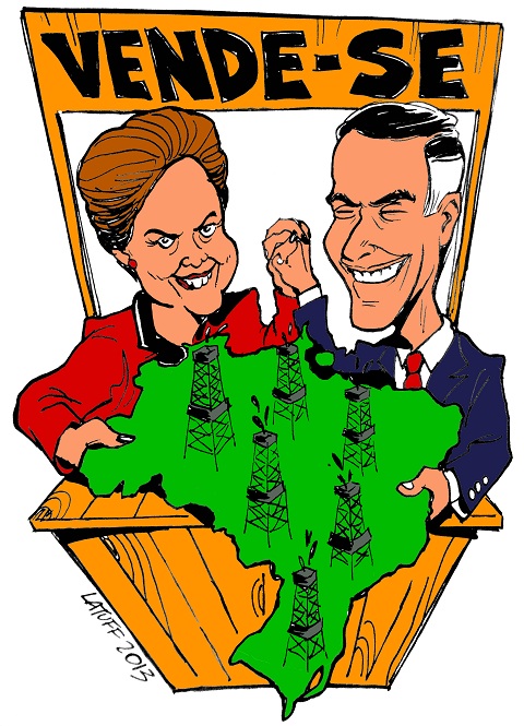 Dilma e Eike Batista nos leilões do petróleo
