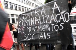 Não à criminalização dos movimentos sociais