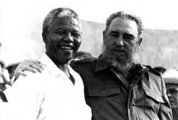 Nelson Mandela e Fidel Castro