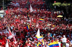 Manifestação pró-Maduro na Venezuela