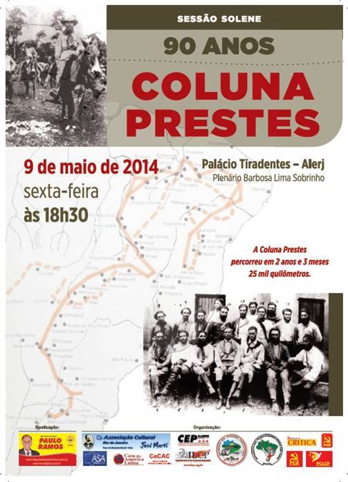 Homenagem aos 90 anos da Coluna Prestes no Rio de Janeiro