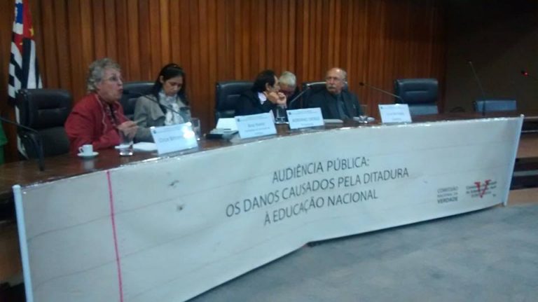 Comissão da Verdade faz audiência sobre a educação no período da ditadura