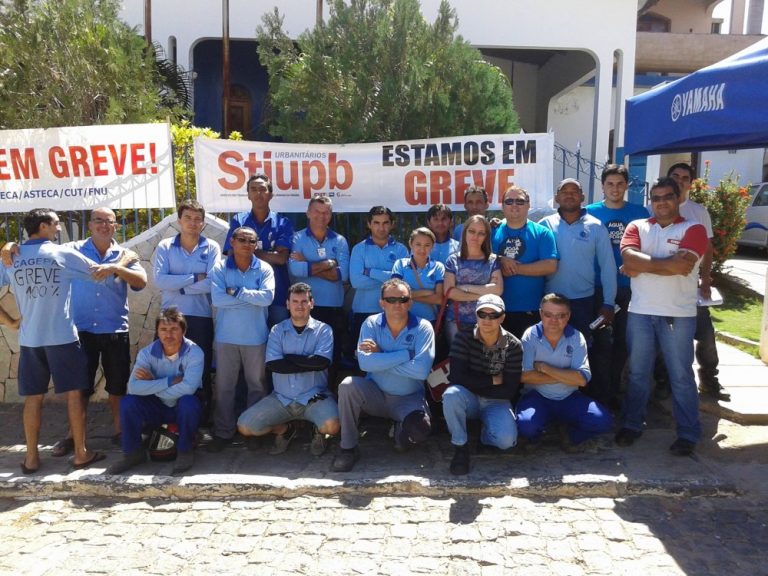 Stiupb organiza nova greve por melhores condições de trabalho na Paraíba
