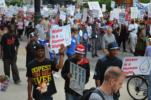 Detroit Water Shutoff - Protest