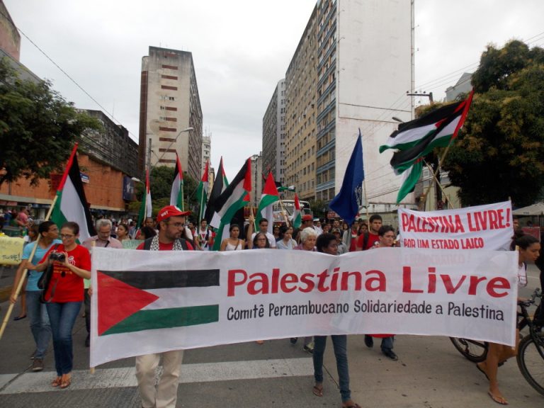 Recife realiza ato de Solidariedade ao povo Palestino