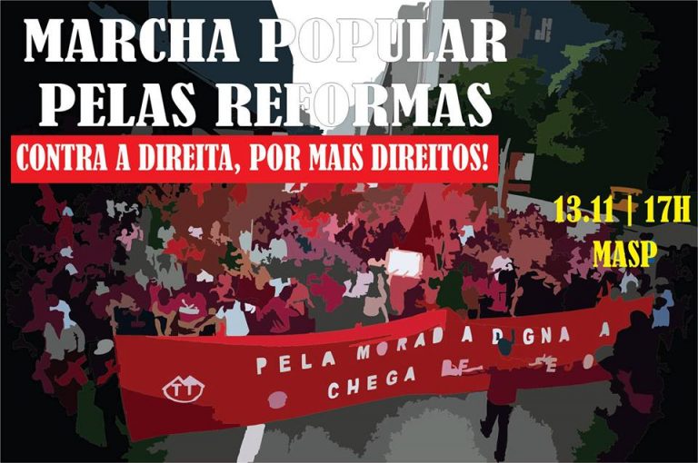 Marcha contra a direita reúne 20 mil em São Paulo