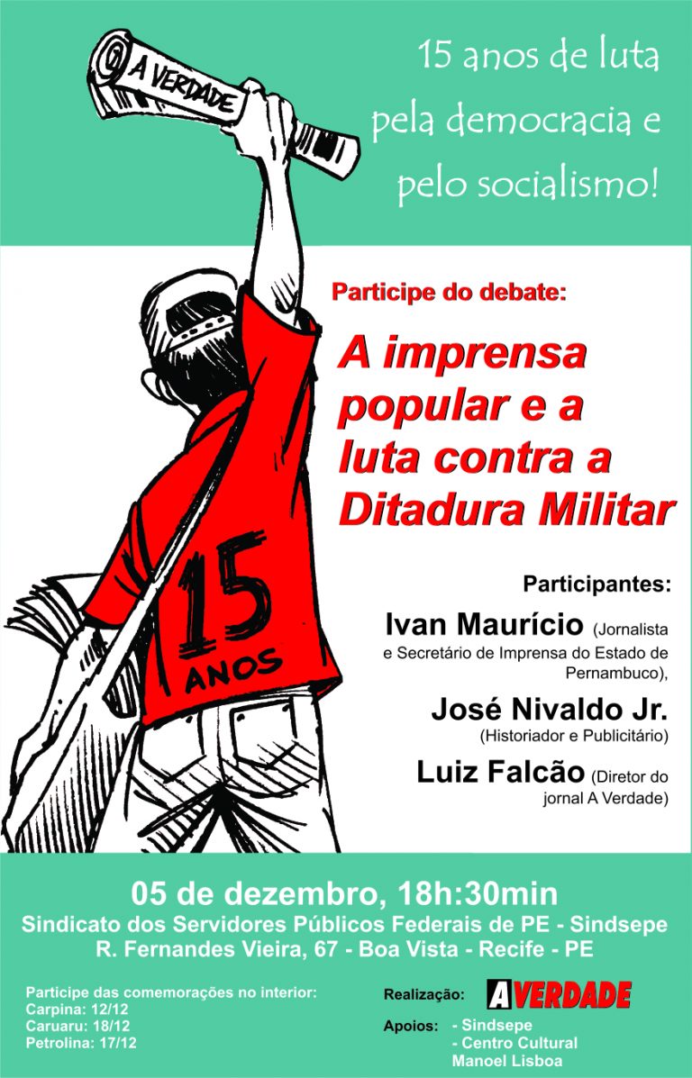 Jornal A VERDADE 15 anos de luta pelo socialismo!