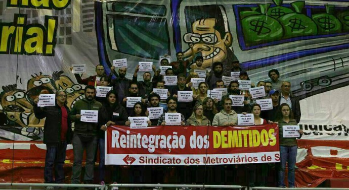 Justiça do Trabalho determina a reintegração dos metroviários de São Paulo