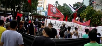 Manifestação contra o aumento em goiania