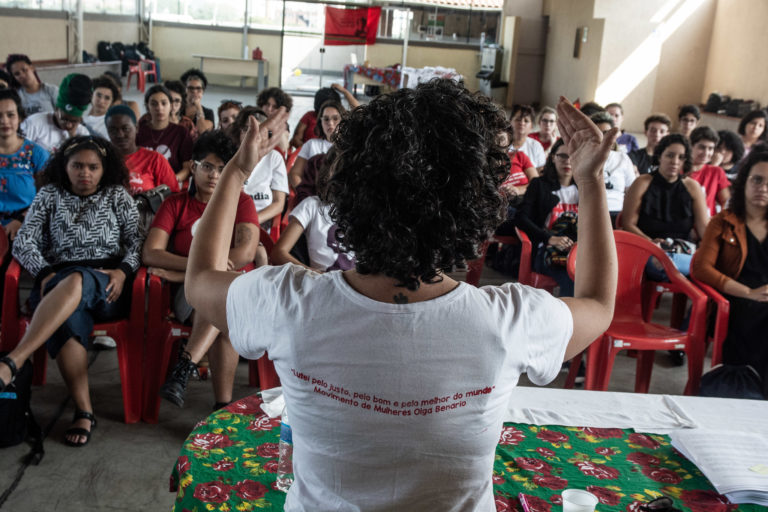 Combatividade e luta caracterizam encontro estadual do Movimento de Mulheres Olga Benário em São Paulo
