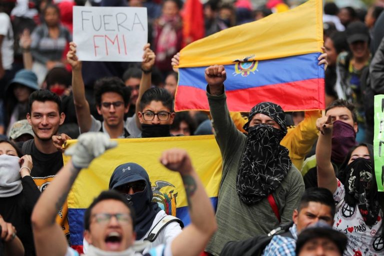 Protestos no Equador contra pacote anticrise do governo