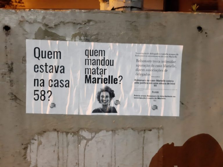 UJR realiza decoração em homenagem a Marielle Franco no inteiror do Rio Grande do Sul