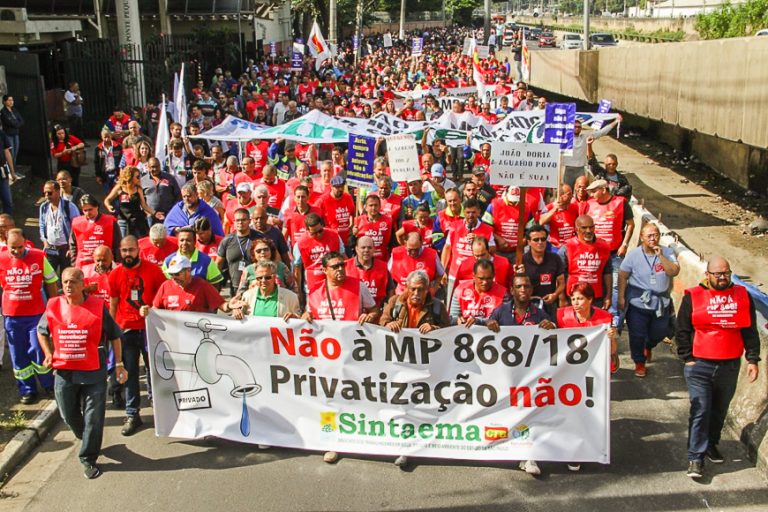 “Não vamos permitir a privatização da Sabesp”