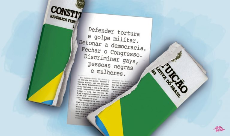 Bolsonaro é o principal inimigo da Constituição Federal