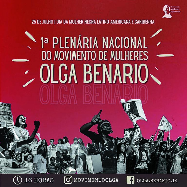 Movimento de Mulheres Olga Benario realiza plenária nacional virtual A Verdade