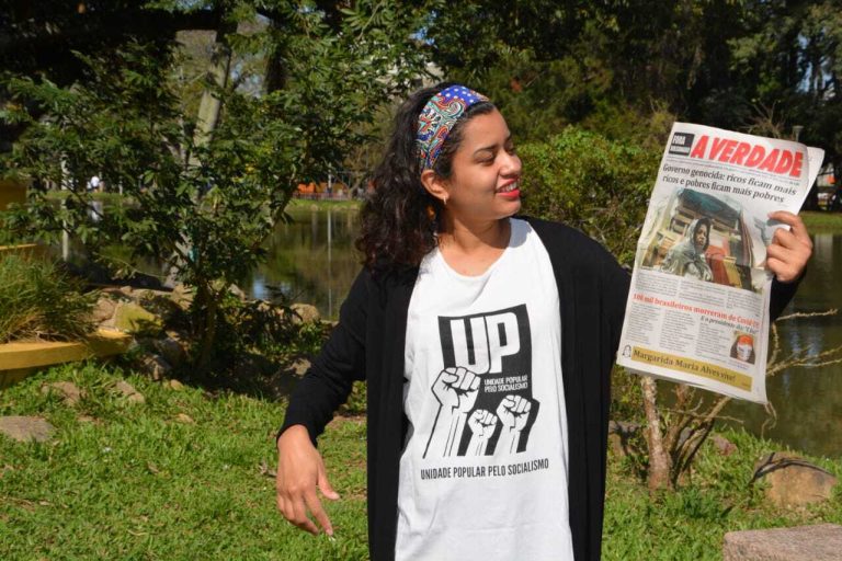 Natanielle Almada é pré-candidata a vereadora de Porto Alegre pela UP