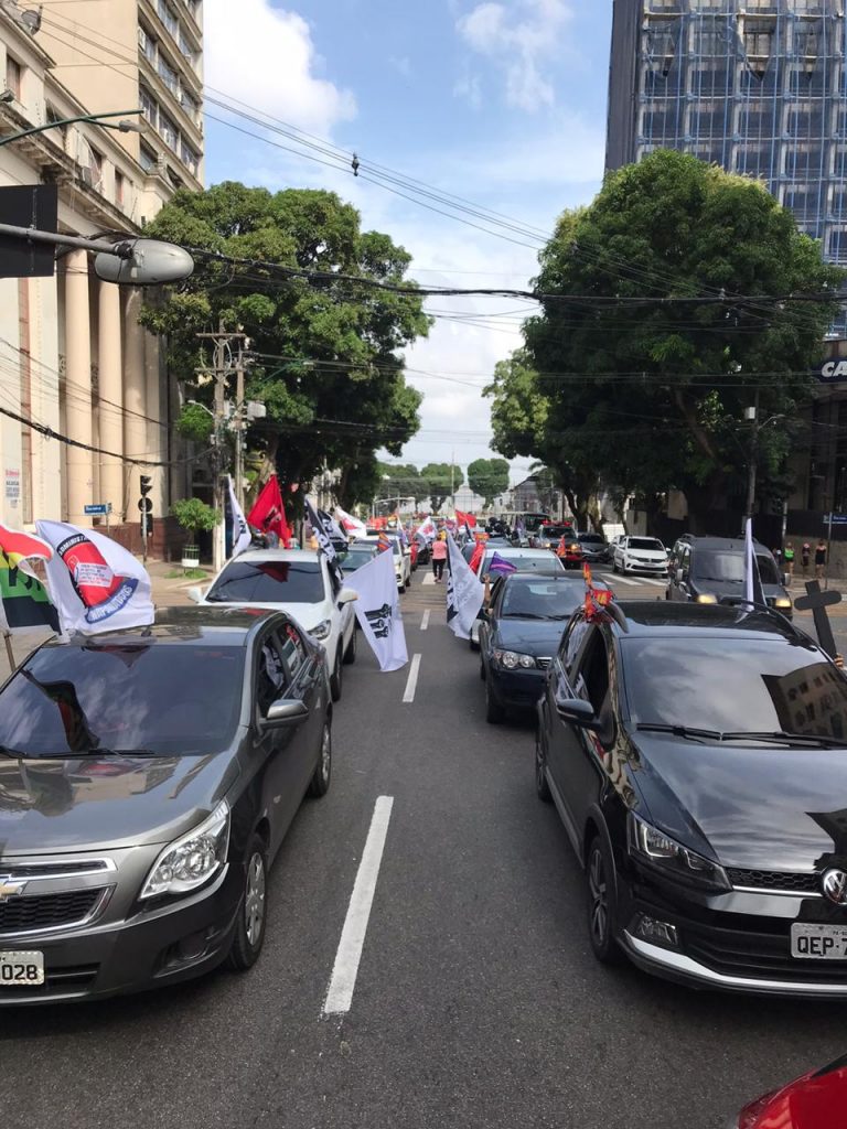 Carreata contra Reforma Administrativa e pelo Fora Bolsonaro em Belém