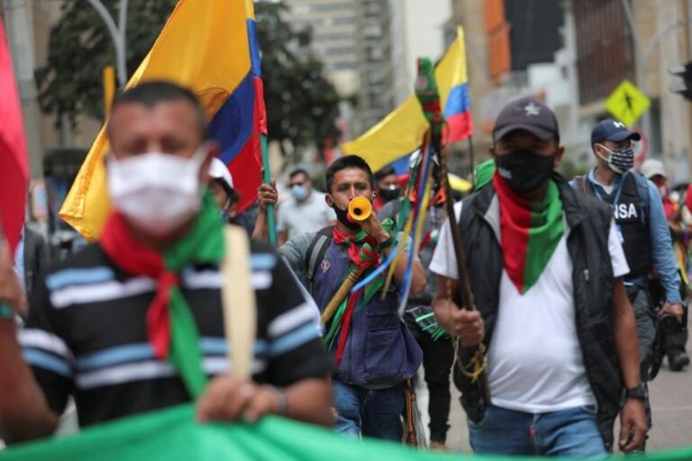 Centrais sindicais realizam paralisação nacional na Colômbia