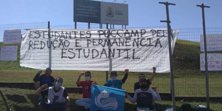 PUC Campinas põe estudantes bolsistas em risco com atividades presenciais em plena pandemia