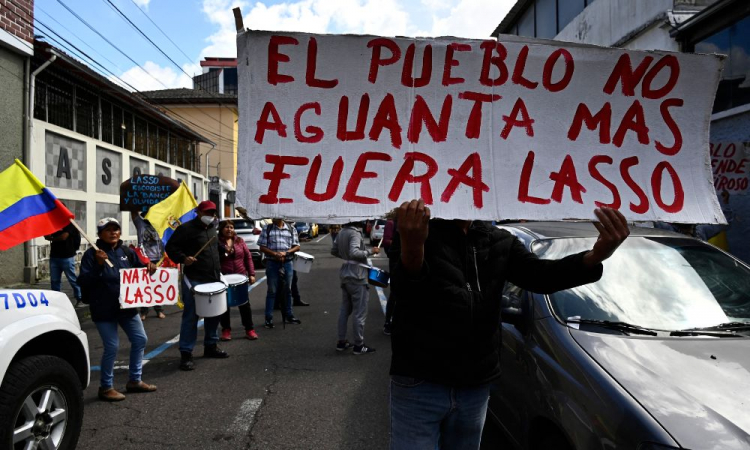 Equador: “Frear as ações ditatoriais de Lasso com a mobilização popular! Fora Lasso já!”