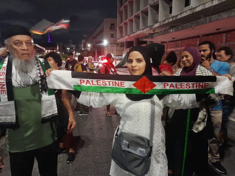 Ato em solidariedade ao povo palestino é realizado no Recife