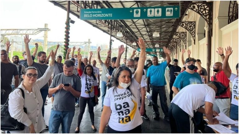Metroviários de Minas Gerais em luta contra a privatização do Metrô