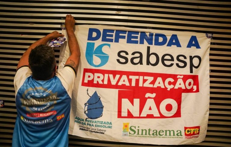 Privatização da Sabesp é aprovada em votação ilegal e contra a vontade do povo