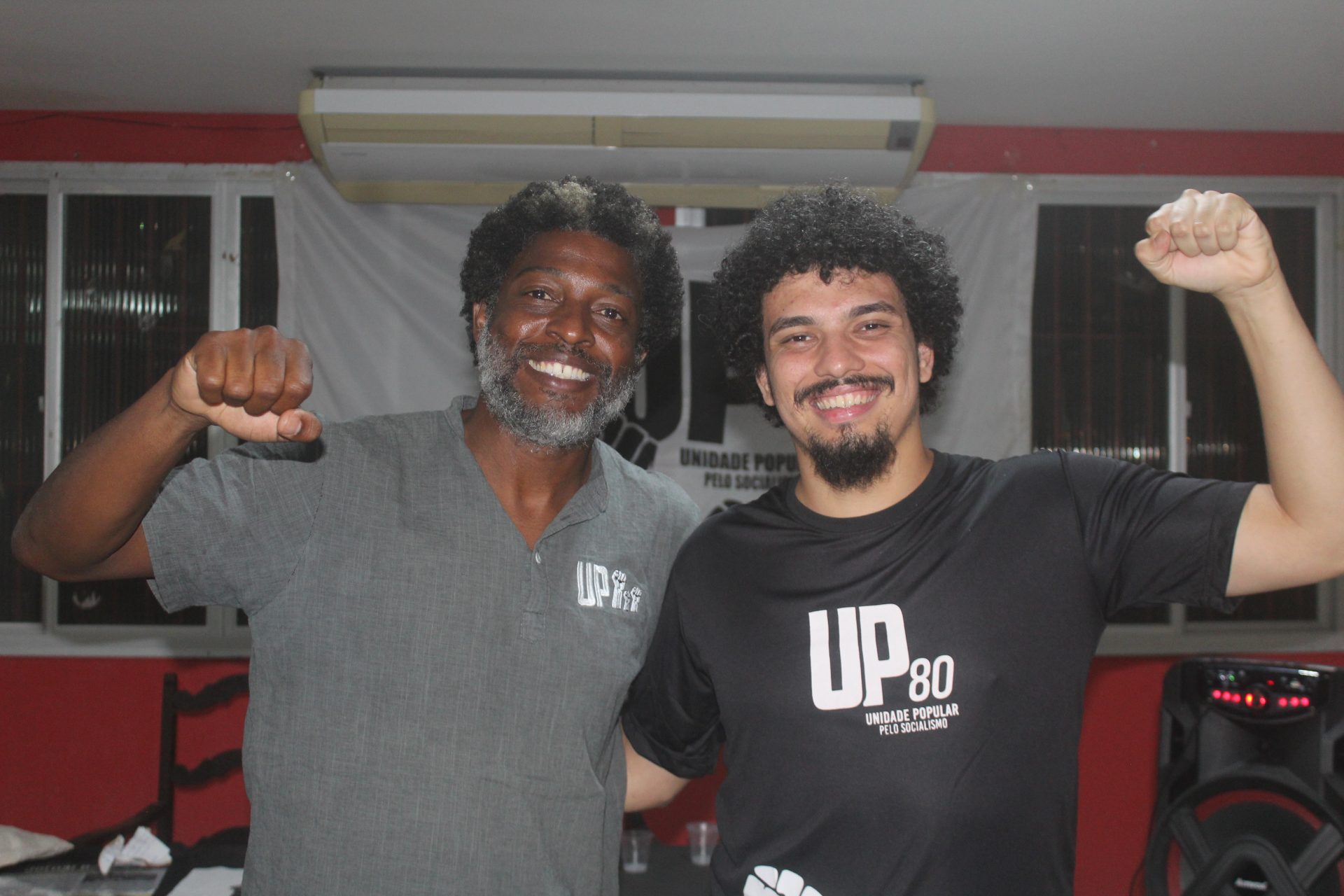 Léo Péricles e Cassiano Bezerra, pré-candidato à vereador de Recife. 