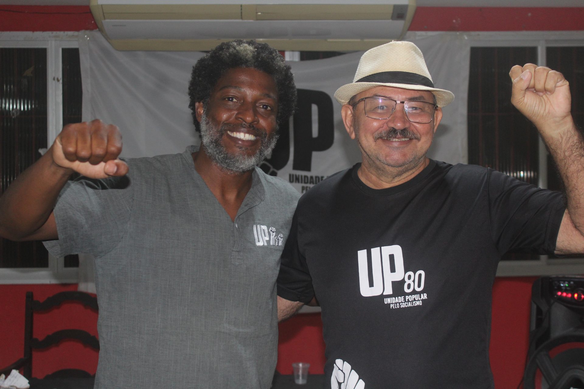 Léo Péricles e Raimundo Malheiros, pré-candidata à vice-prefeito de Recife. Foto: JAV/PE