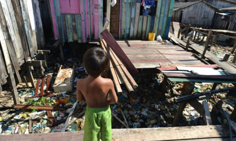 Metade da população no Amazonas é atingida pela fome. Foto: Agência Brasil.