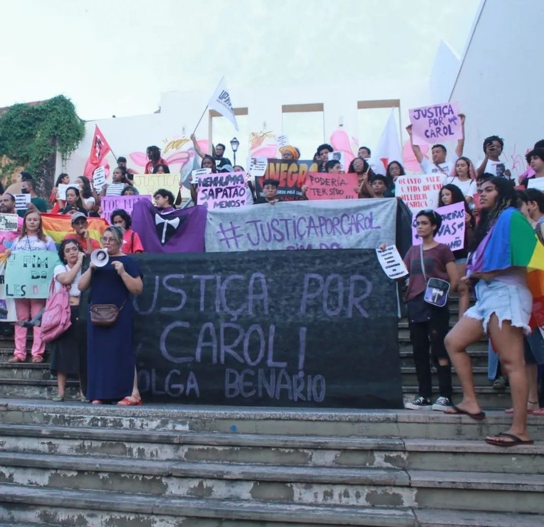 Caso Ana Caroline, Manifestação pede justiça por Carol, no Maranhão. Foto: JAV/MA