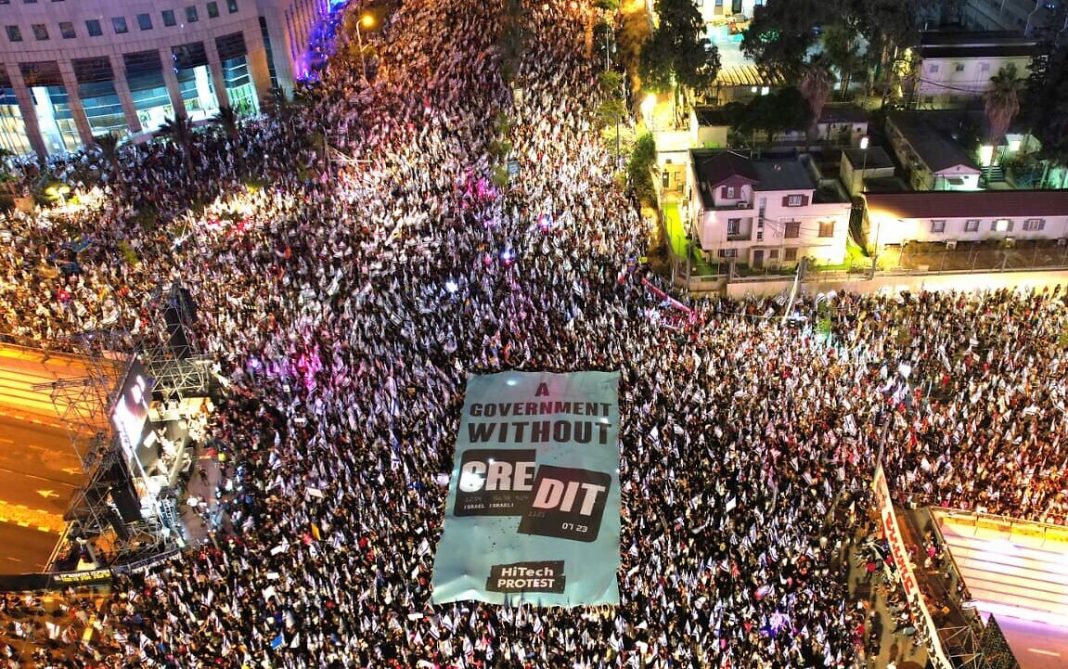 Violência do governo de Israel busca esconder sua fraqueza e impopularidade no país. Foto: Amir Goldstein