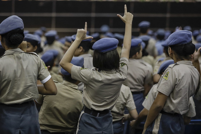 Escolas militares no Amazonas são criticadas por seu currículo de doutrinação fascista e precarização da Educação. Foto: Raphael Alves, do TJ-AM