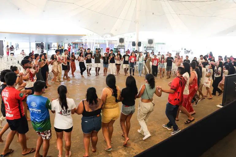 ENEI reuniu o movimento estudantil indígena de todo o país. Foto: Valter Campanato, da Agência Brasil