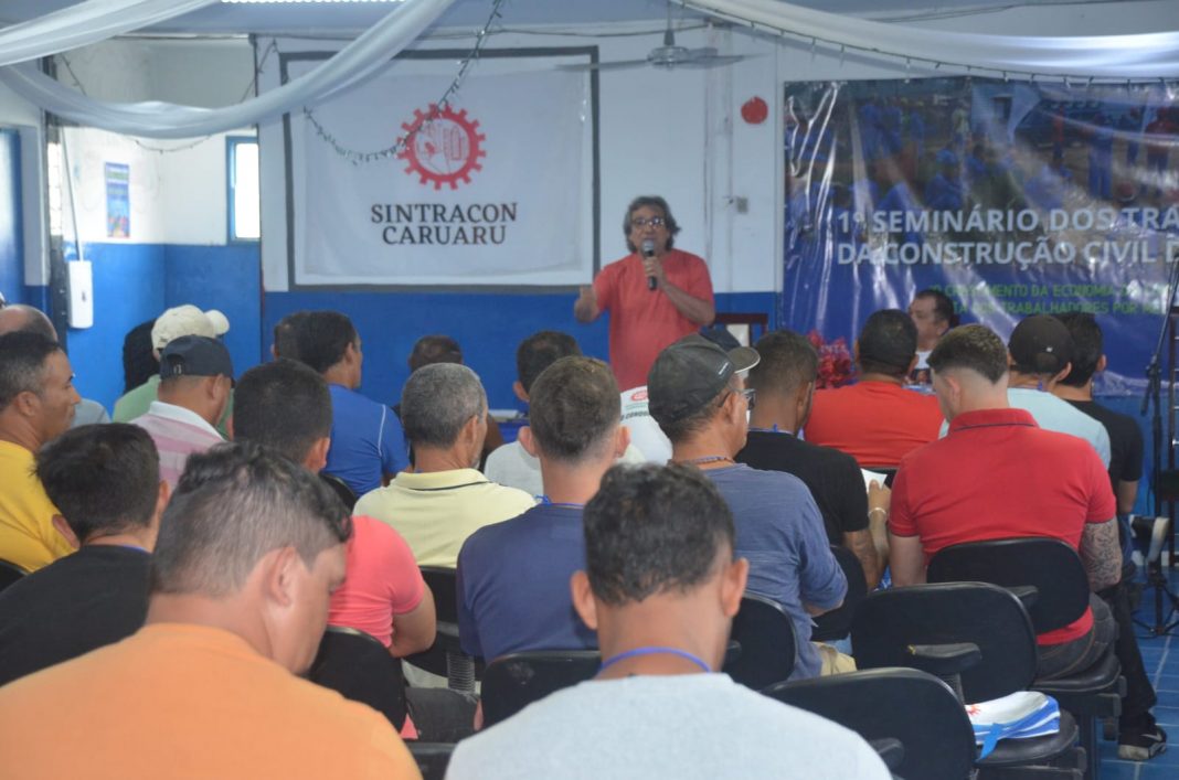 Sintracon. Primeiro Seminário de Trabalhadores da Construção Civil fortalece luta da categoria. Foto: JAV/PE