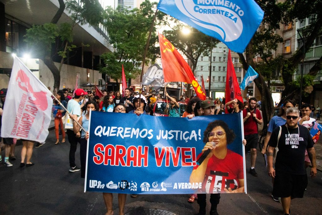 Há 11 meses, exigimos justiça pela companheira Sarah Domingues. Foto: JAV/RS