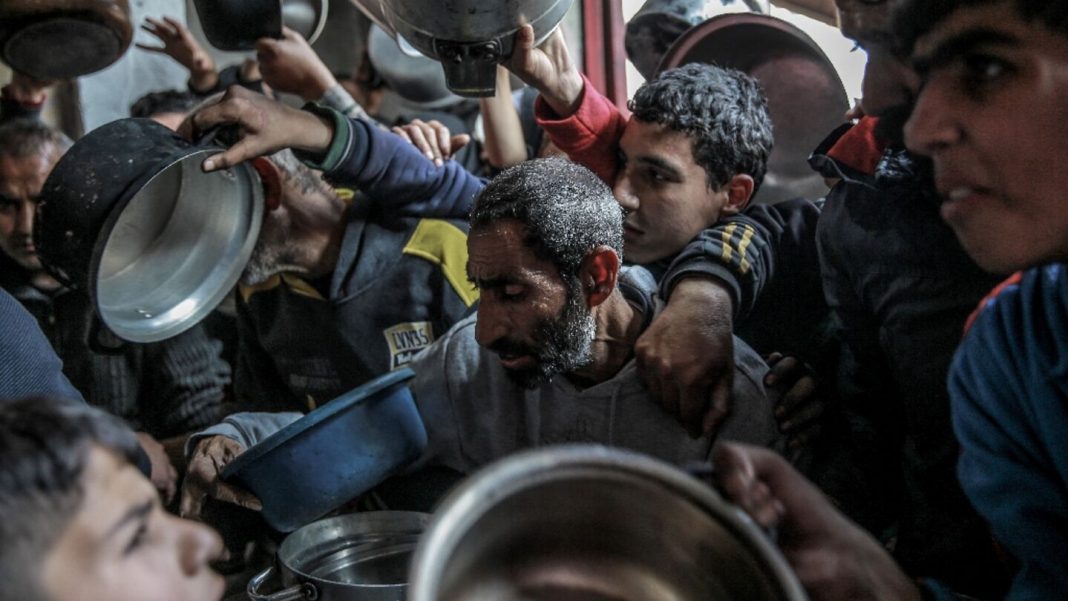 Tribunal Internacional. GAZA. Fome mata diariamente dezenas de palestinos. Foto: ATS.