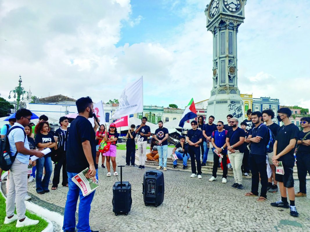 Aula pública sobre a história da Cabanagem em Belém (PA). Foto: JAV/PA