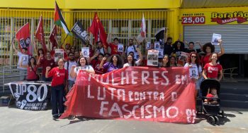 Ato em Goiânia (GO). Foto: JAV/GO