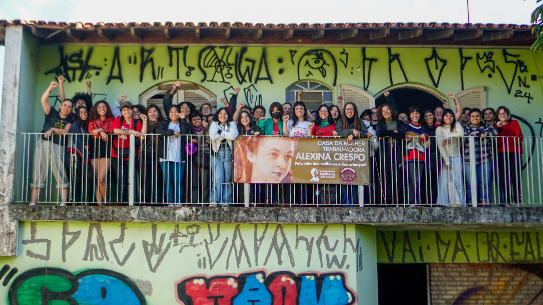 Movimento de Mulheres Olga Benario constrói a Casa da Mulher Trabalhadora Alexina Crespo para acolher mulheres. Foto: Pedro Baskia.