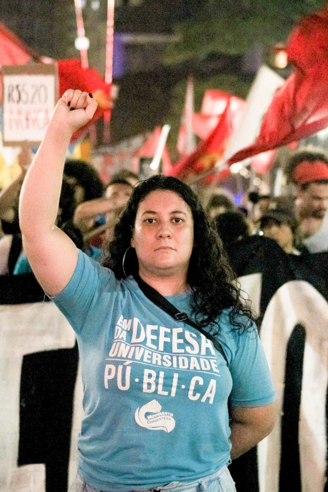 Movimento Correnteza em defesa da Universidade Pública. Foto: Wildally Souza (JAV/SP)