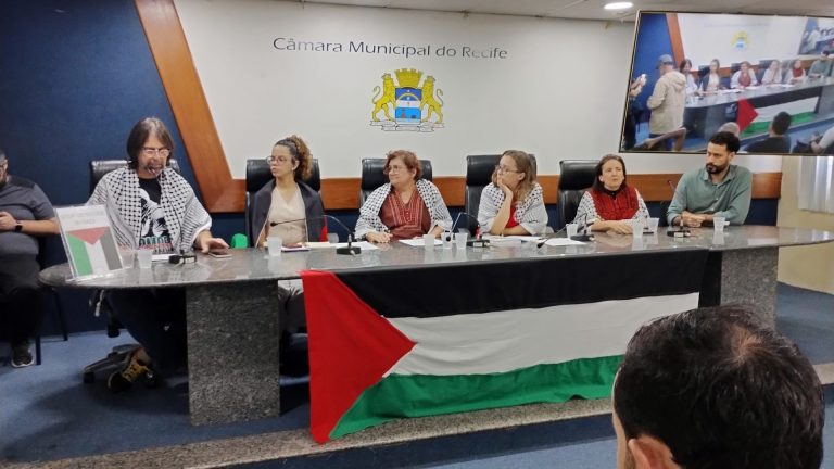 Atividades no Recife denunciam genocídio e exigem rompimento diplomático com Israel