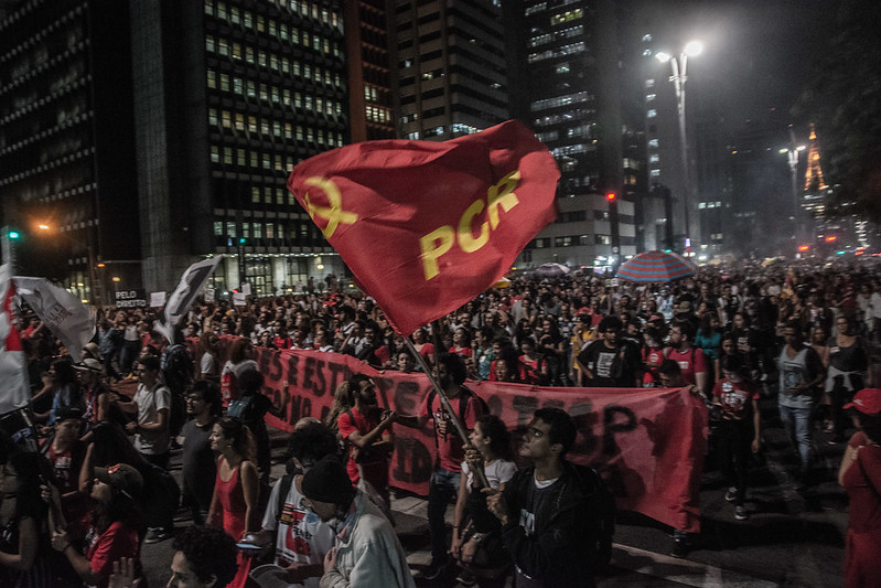 Bandeira do Partido Comunista Revolucionário (PCR). Foto: pcrbrasil.org