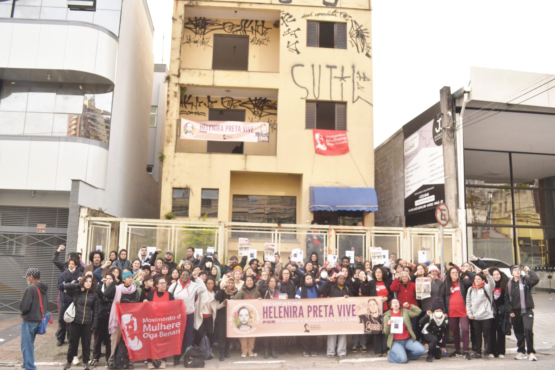 Nova ocupação de mulheres em Mauá homenageia Gabi. Foto: Movimento Olga
